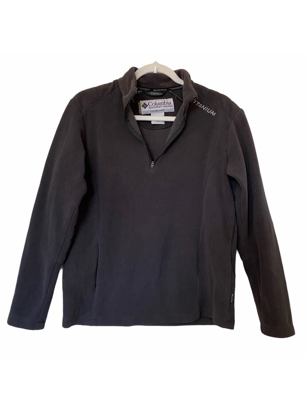 Columbia Sportswear Company Women's Black Titanium Fleece Pullover Size Medium